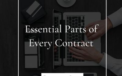 Essential Parts of Every Contract